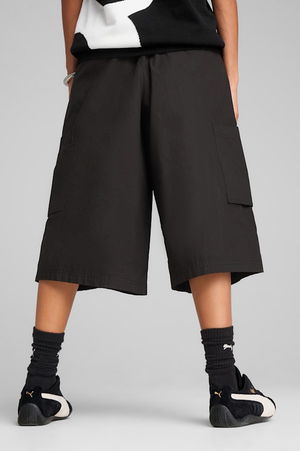 FUTURE.PUMA.ARCHIVE Relaxed Cargo 16" Jorts Unisex, PUMA Black, extralarge